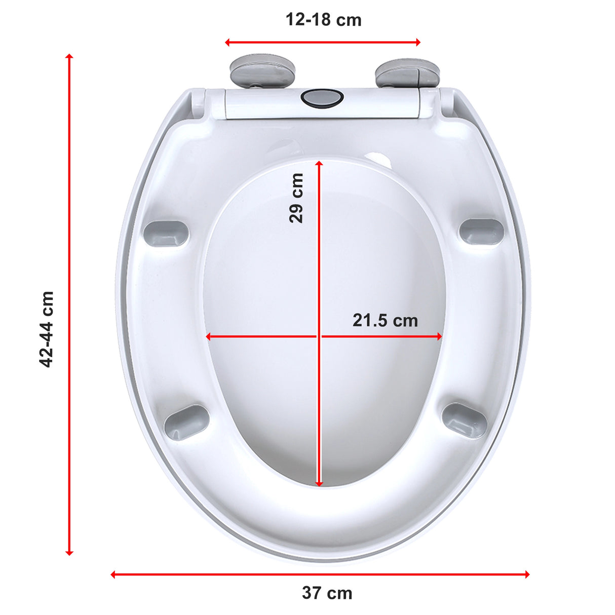 Quick Release Soft Close Toilet Seat White Bathroom Heavy Duty