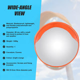 60cm Round Convex Mirror Blind Spot Safety Traffic Driveway Shop Wide Angle - Extra Image