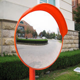 60cm Round Convex Mirror Blind Spot Safety Traffic Driveway Shop Wide Angle - Low Angle