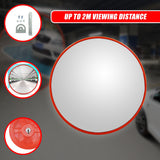 60cm Wide Angle Security Curved Convex Road Safety Mirror Traffic Driveway - Top-Down View