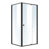 Semi Frameless Shower Screen (98~106)x 195cm & (77~80)x 195cm Side AS/NZS Glass - Top-Down View