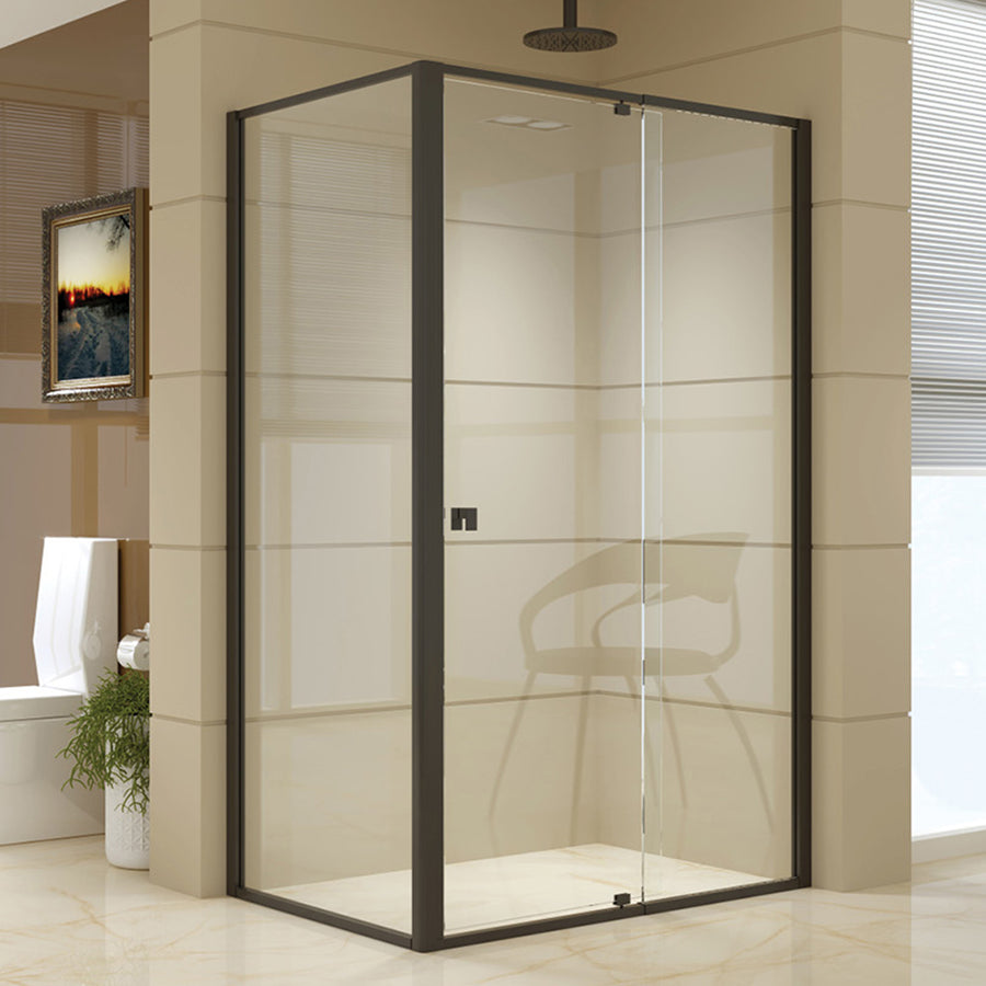 Semi Frameless Shower Screen (114~122)x 195cm & (77~80)x 195cm Side AS/NZS Glass