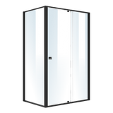 Semi Frameless Shower Screen (114~122)x 195cm & (77~80)x 195cm Side AS/NZS Glass - Top-Down View