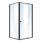 Semi Frameless Shower Screen (98~106)x 195cm & (89~92)x 195cm Side AS/NZS Glass - Top-Down View