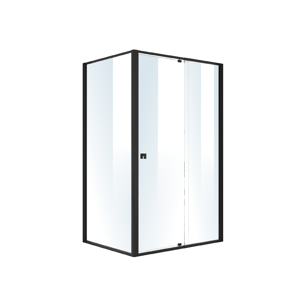 Semi Frameless Shower Screen (114~122)x 195cm & (89~92)x 195cm Side AS/NZS Glass