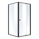 Semi Frameless Shower Screen (98~106)x 195cm & (98~101)x 195cm Side AS/NZS Glass - Top-Down View