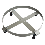 Drum Dolly 450kg 55 Gallon w Swivel Casters Heavy Duty Steel Frame Non Tipping - Top-Down View