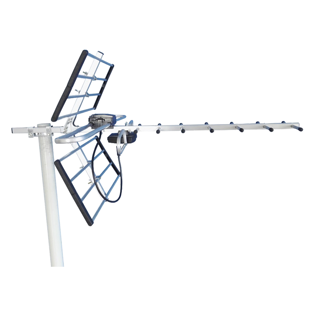 Digital TV Outdoor Antenna Aerial UHF VHF FM Signal Booster HD