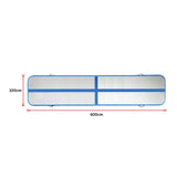 6m Inflatable Air Track Gym Mat Airtrack Tumbling Gymnastics Tumbling with Pump