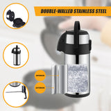 Air Pot for Tea Coffee 5L Pump Action Insulated Airpot Flask Drink Dispenser - 45-Degree Angle