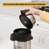 Air Pot for Tea Coffee 5L Pump Action Insulated Airpot Flask Drink Dispenser - Close-Up Angle