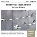 4 Piece Towel Bar Set Bath Accessories Bathroom Hardware - Extra Image