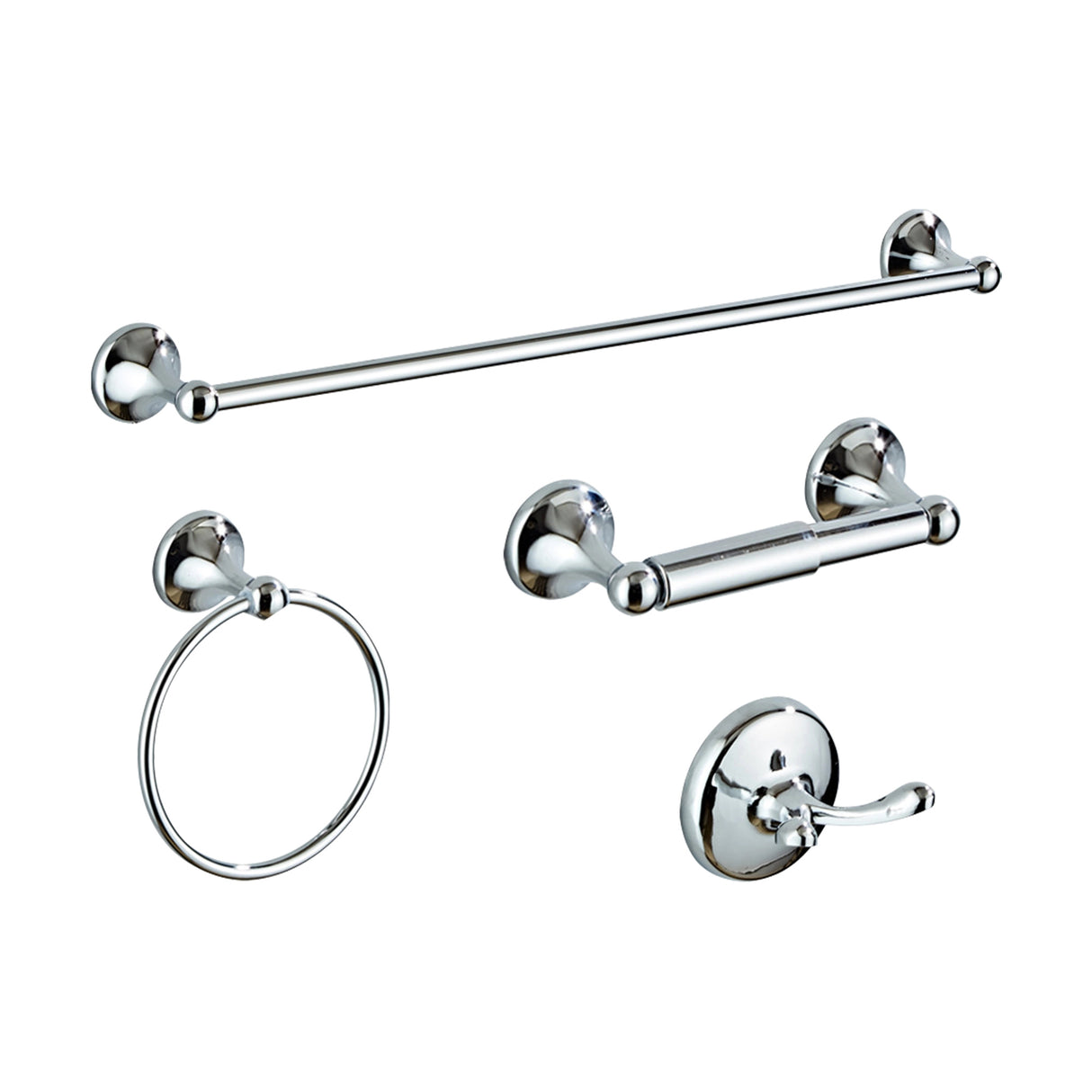 4 Piece Towel Bar Set Bath Accessories Bathroom Hardware