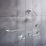 4 Piece Towel Bar Set Bath Accessories Bathroom Hardware - 45-Degree Angle