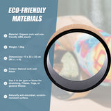 Yoga Pilates Wheel Cork Circle Prop Back Chest Hips Abdomen Stretch Roller - Extra Image