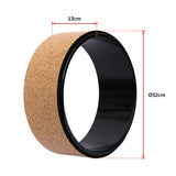Yoga Pilates Wheel Cork Circle Prop Back Chest Hips Abdomen Stretch Roller - Extra Image