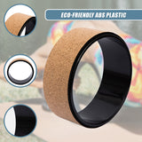 Yoga Pilates Wheel Cork Circle Prop Back Chest Hips Abdomen Stretch Roller - Low Angle