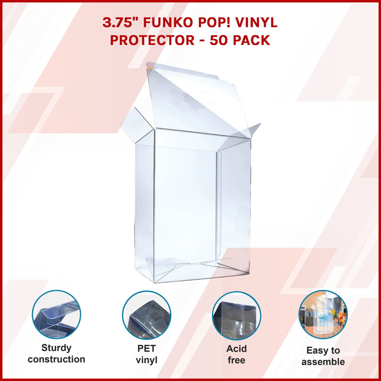 3.75" Funko Pop! Vinyl Protector - 50 Pack
