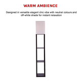 Shelf Floor Lamp - Shade Diffused Light Source with Open-Box Shelves