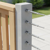 Stainless Steel Wire Rope DIY Balustrade Kit Jaw/Swage Fork Turnbuckle - 10 pack