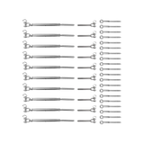 Stainless Steel Wire Rope DIY Balustrade Kit Jaw/Swage Fork Turnbuckle - 10 pack