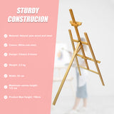 Pine Wood Easel Artist Art Display Painting Shop Tripod Stand Wedding - Side View