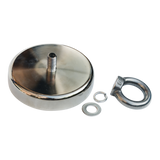 400Kg Salvage Strong Recovery Magnet Neodymium Hook Treasure Hunting Fishing - Side View