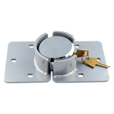 Van Door Lock With Brackets - Heavy Duty Security Vehicle Hasp Padlock - 45-Degree Angle