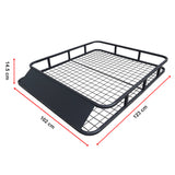 Universal Roof Rack Basket - Car Luggage Carrier Steel Cage Vehicle Cargo - Extra Image