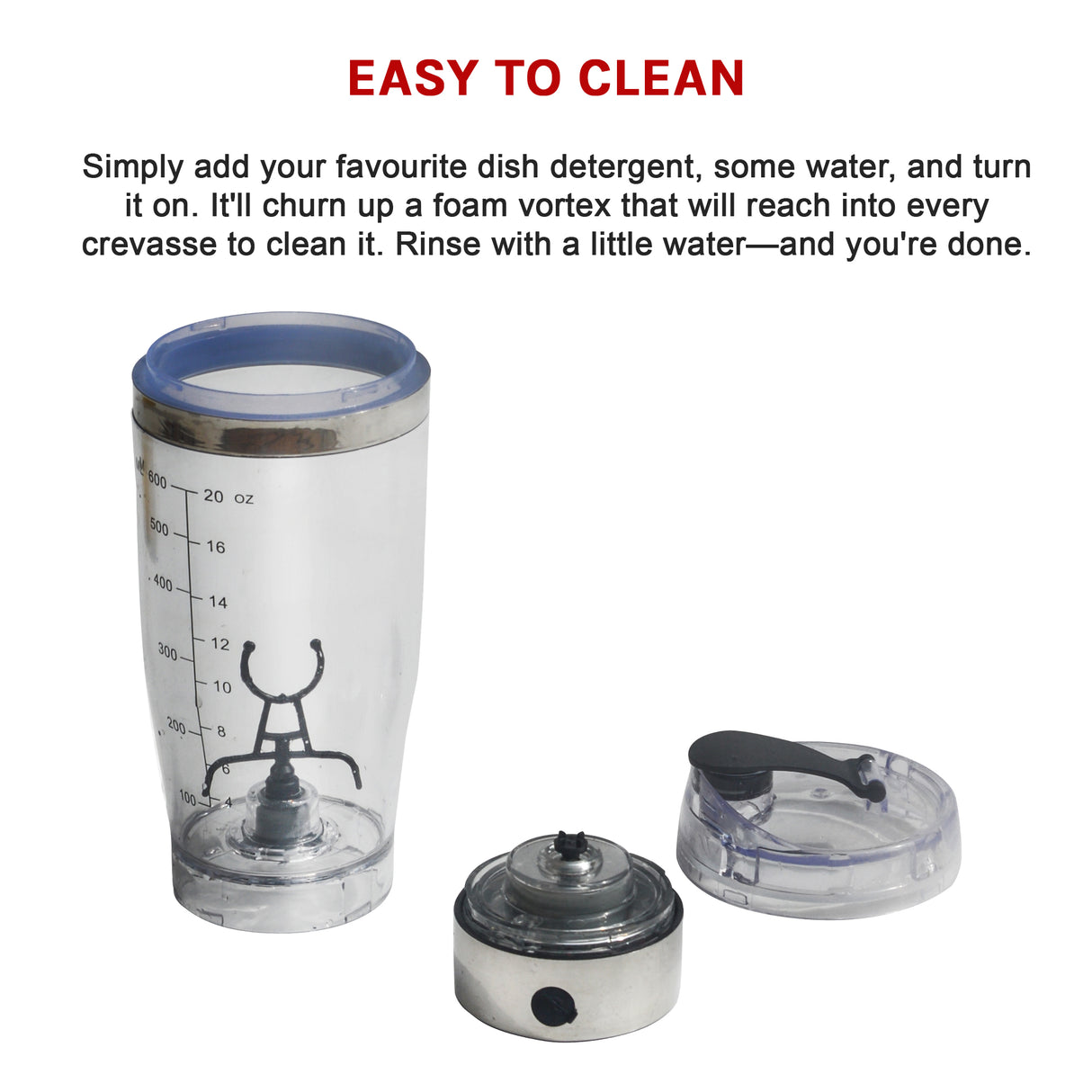 600ml Electric Smart Portable Blender Protein Shaker Bottle Cup