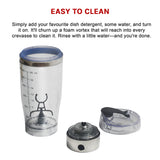 600ml Electric Smart Portable Blender Protein Shaker Bottle Cup - Top-Down View