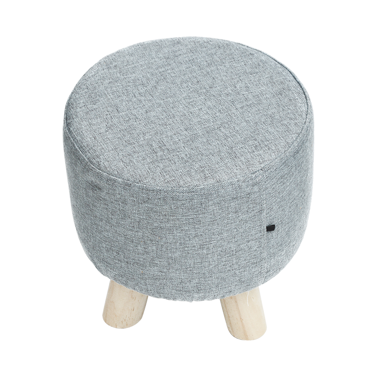 Fabric Ottoman Foot Stool Rest Pouffe Footstool Wood Storage Padded Seat