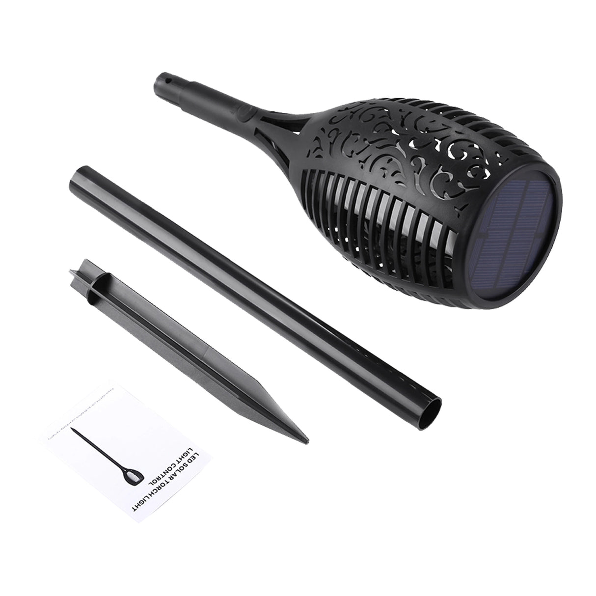 10 Pack Solar Torch Lights 96 LED Flickering Lighting Dancing Flame Garden Lamp