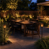 10 Pack Solar Torch Lights 96 LED Flickering Lighting Dancing Flame Garden Lamp