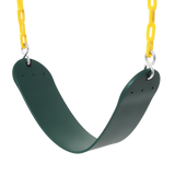 2 Pack Heavy Duty Playground Swing Seats with 66 Inch Plastic Coated Chains for Outdoor Backyard Play - Top-Down View