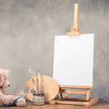 Tabletop Easel Wood Studio H-Frame Artist Art Display Painting Shop Tripod Stand Wedding - Front View