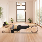 Yoga Pilates Wheel Cork Circle Prop Back Chest Hips Abdomen Stretch Roller