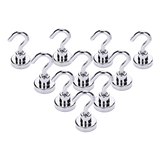 10x Strong Rare Earth N38 Neodymium Magnetic Hanger Holder 10kg Magnet Hooks