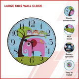 Large Kids Wall Clock - Front View