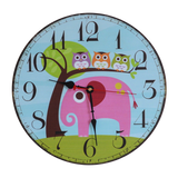 Large Kids Wall Clock - Top-Down View