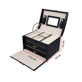 Jewellery Storage Box Girls Rings Necklaces Display Organiser Storage Case - Extra Image