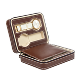 4 Watch Box Display Travel Case PU Leather