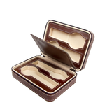 4 Watch Box Display Travel Case PU Leather - Top-Down View