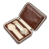 4 Watch Box Display Travel Case PU Leather