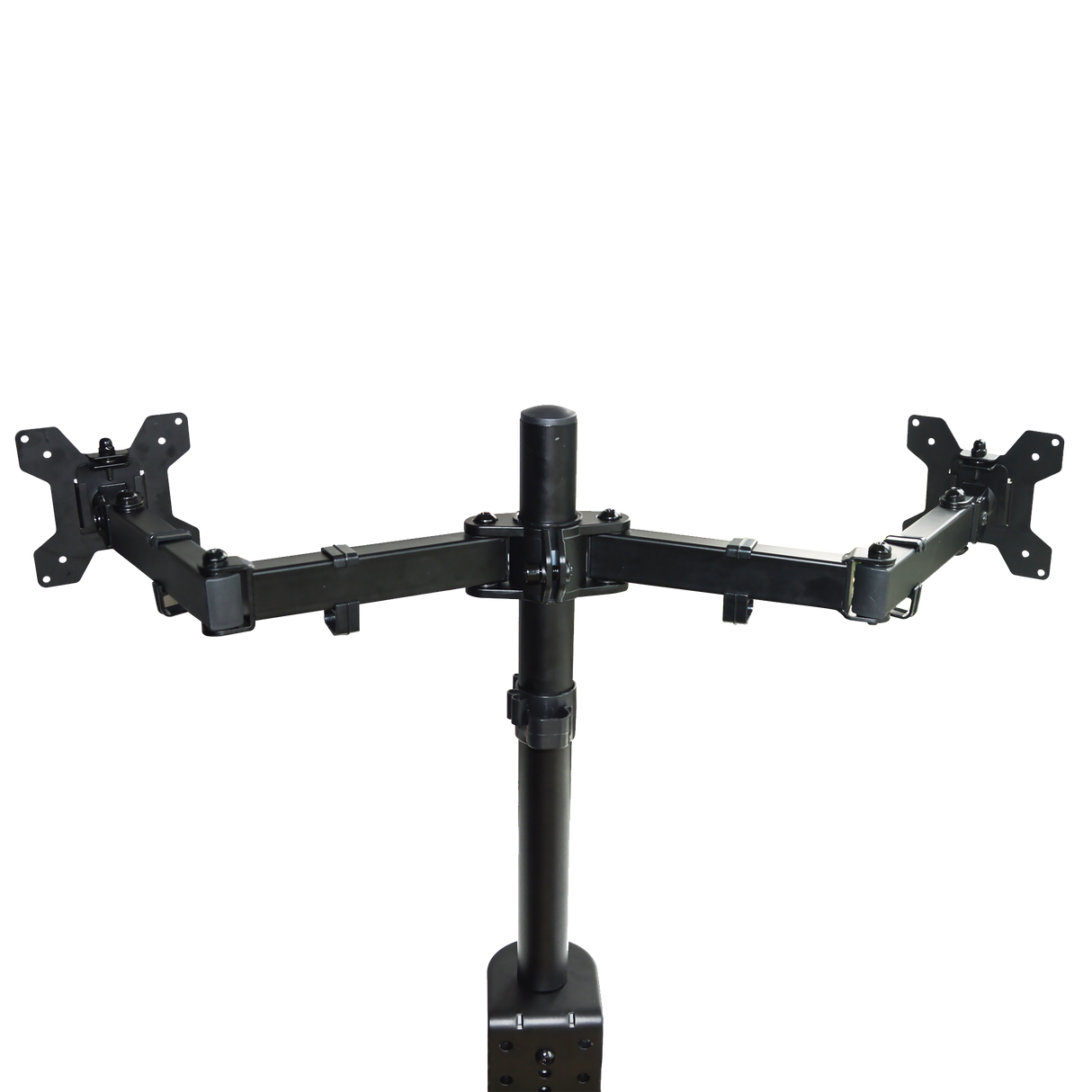 Dual LCD Monitor Desk Mount Stand Adjustable Fits 2 Screens Up To 27"