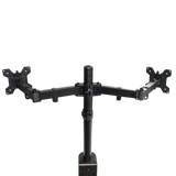 Dual LCD Monitor Desk Mount Stand Adjustable Fits 2 Screens Up To 27
