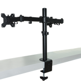 Dual LCD Monitor Desk Mount Stand Adjustable Fits 2 Screens Up To 27