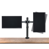 Dual LCD Monitor Desk Mount Stand Adjustable Fits 2 Screens Up To 27"