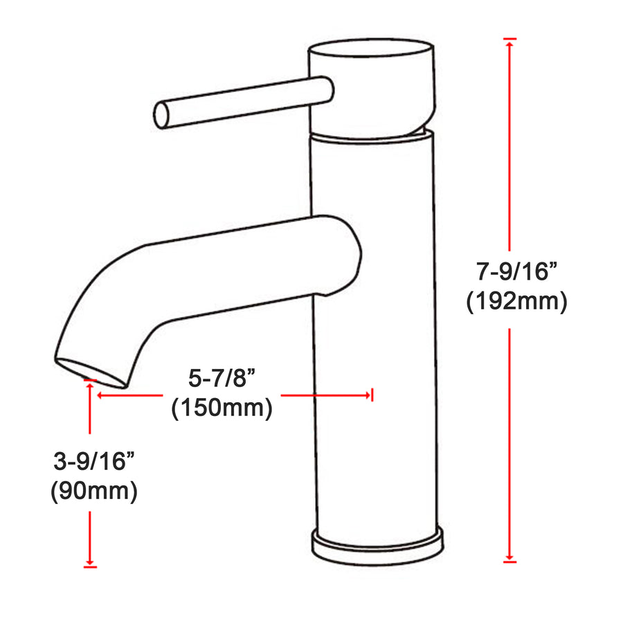 Basin Mixer Tap Faucet -Kitchen Laundry Bathroom Sink