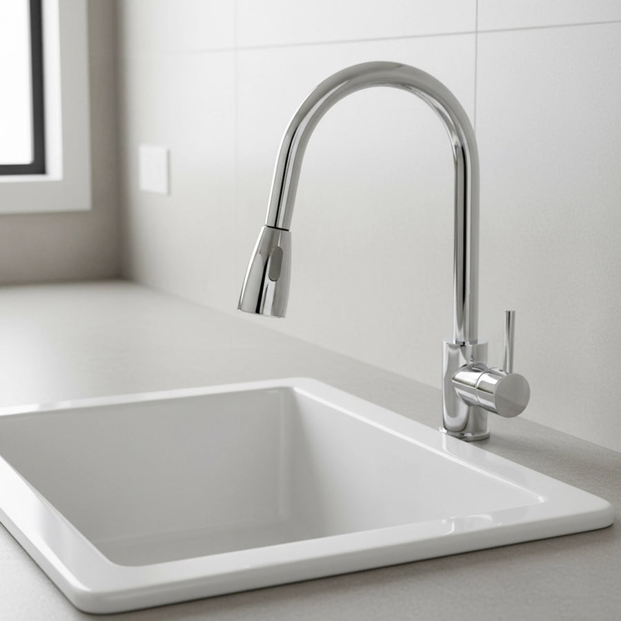 Basin Mixer Pull-Down Tap Faucet -Kitchen Laundry Bathroom Sink